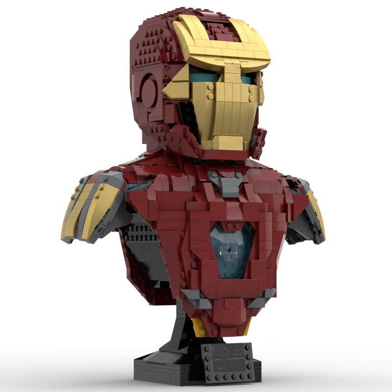 LEGO MOC Lego Iron Man Bust Moc by glenn_tanner55