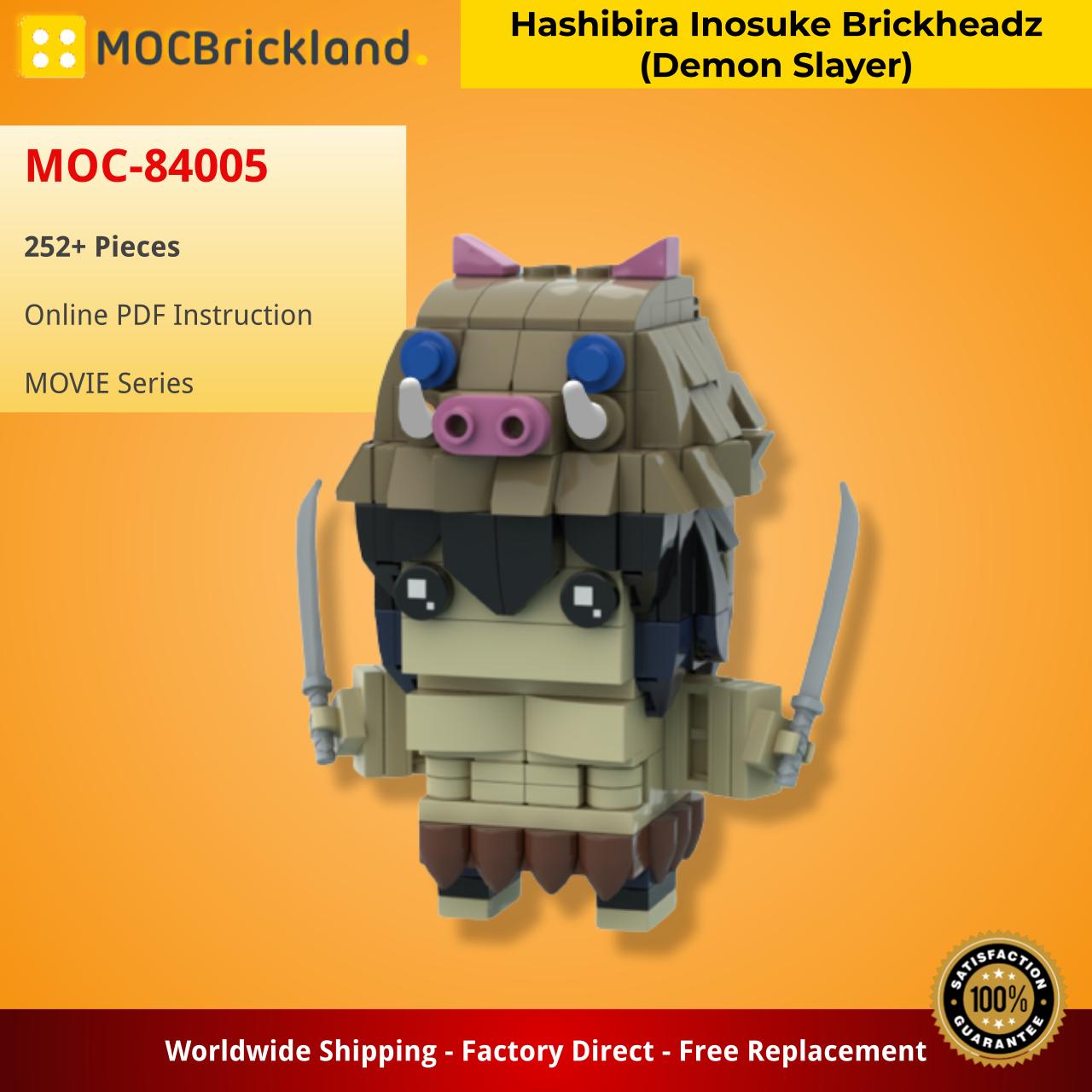 Hashibira Inosuke Brickheadz (Demon Slayer) MOVIE MOC-84005 WITH 252 PIECES
