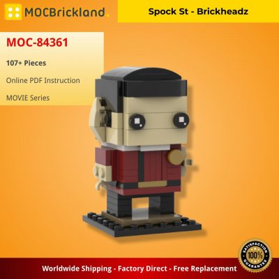 Spock St – Brickheadz MOVIE MOC-84361 WITH 107 PIECES