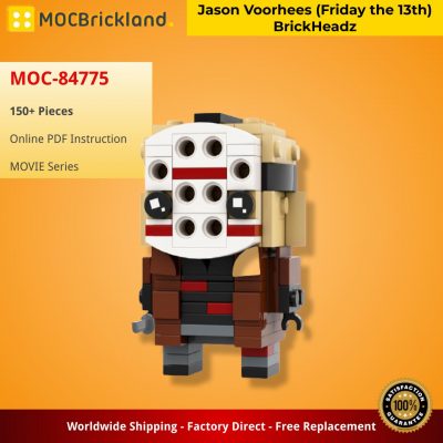 Jason Voorhees (Friday the 13th) BrickHeadz MOVIE MOC-84775 by Stormythos with 150 pieces