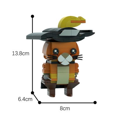 Puss in Boots – from Movie Shrek Movie MOC-87874 by LegoMocBrickheadz with 202 pieces