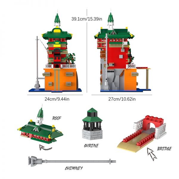 Tang Po’s Oil House Movie MOC-89772 with 1674 pieces