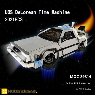 USC DeLorean Time Machine MOVIE MOC-89814 WITH 2010 PIECES