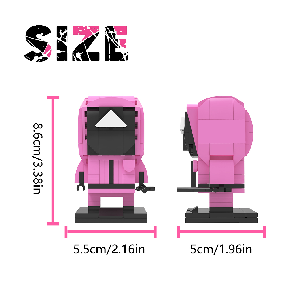 Red Clothes Man – Squid Game MOVIE MOC-89827 WITH 123 PIECES Red Clothes Man – Squid Game MOVIE MOC-89827 WITH 123 PIECES