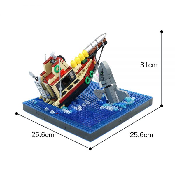 Jaws – Shark Attack Ship MOVIE MOC-90064 WITH 794 PIECES