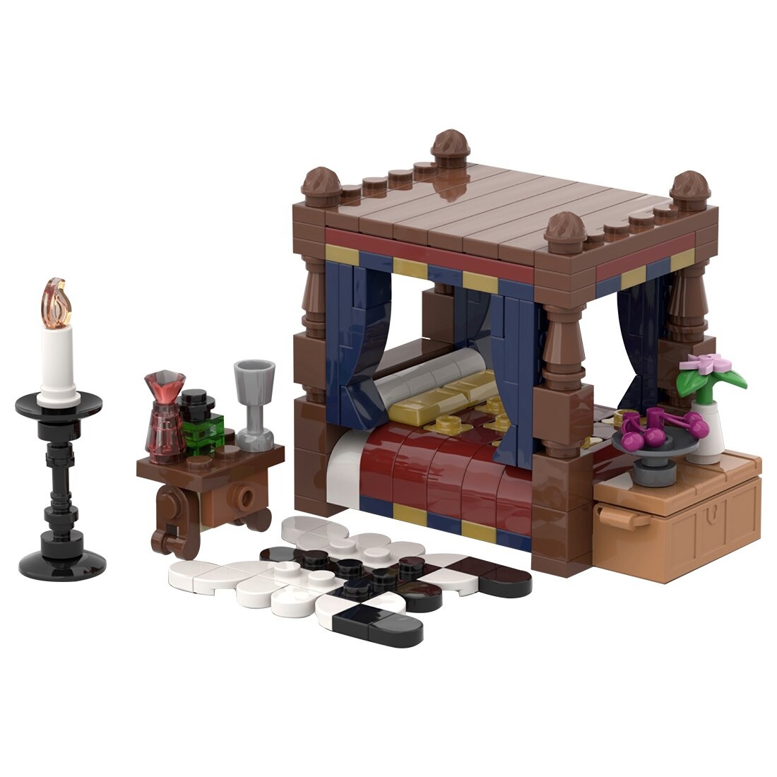 Medieval Bedroom MOC-119624 Creator With 206PCS