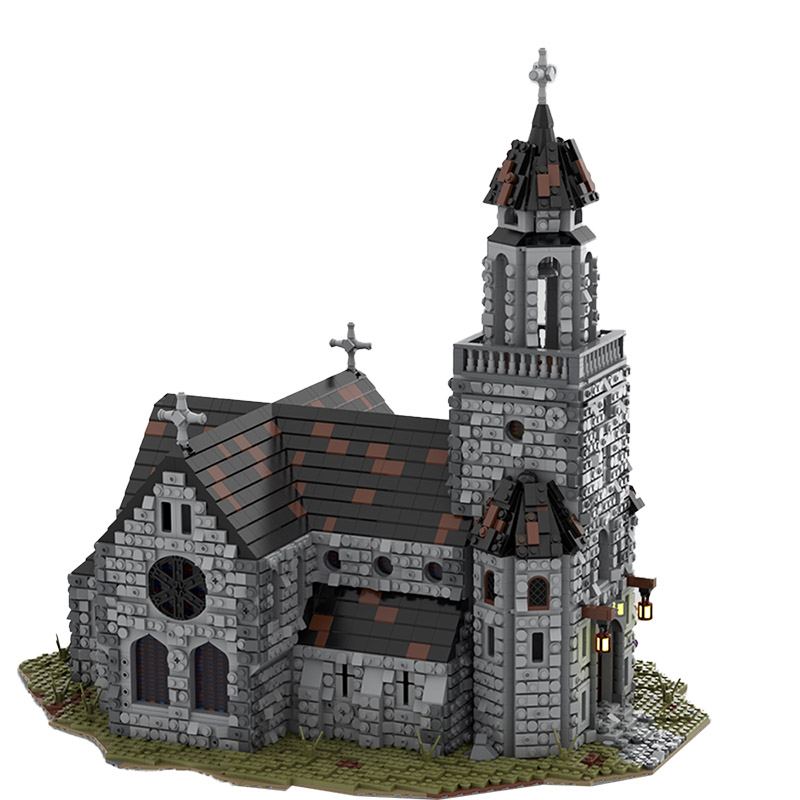 Medieval Cathedral MOC-76813 Modular Building With 6561 Pieces