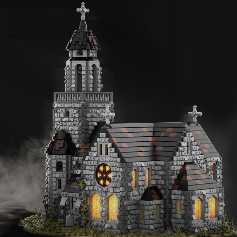 Medieval Cathedral MOC-76813 Modular Building With 6561 Pieces