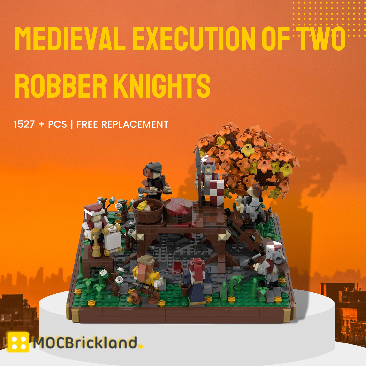 Medieval Execution Of Two Robber Knights MOC-109831 Creator With 1527 Pieces