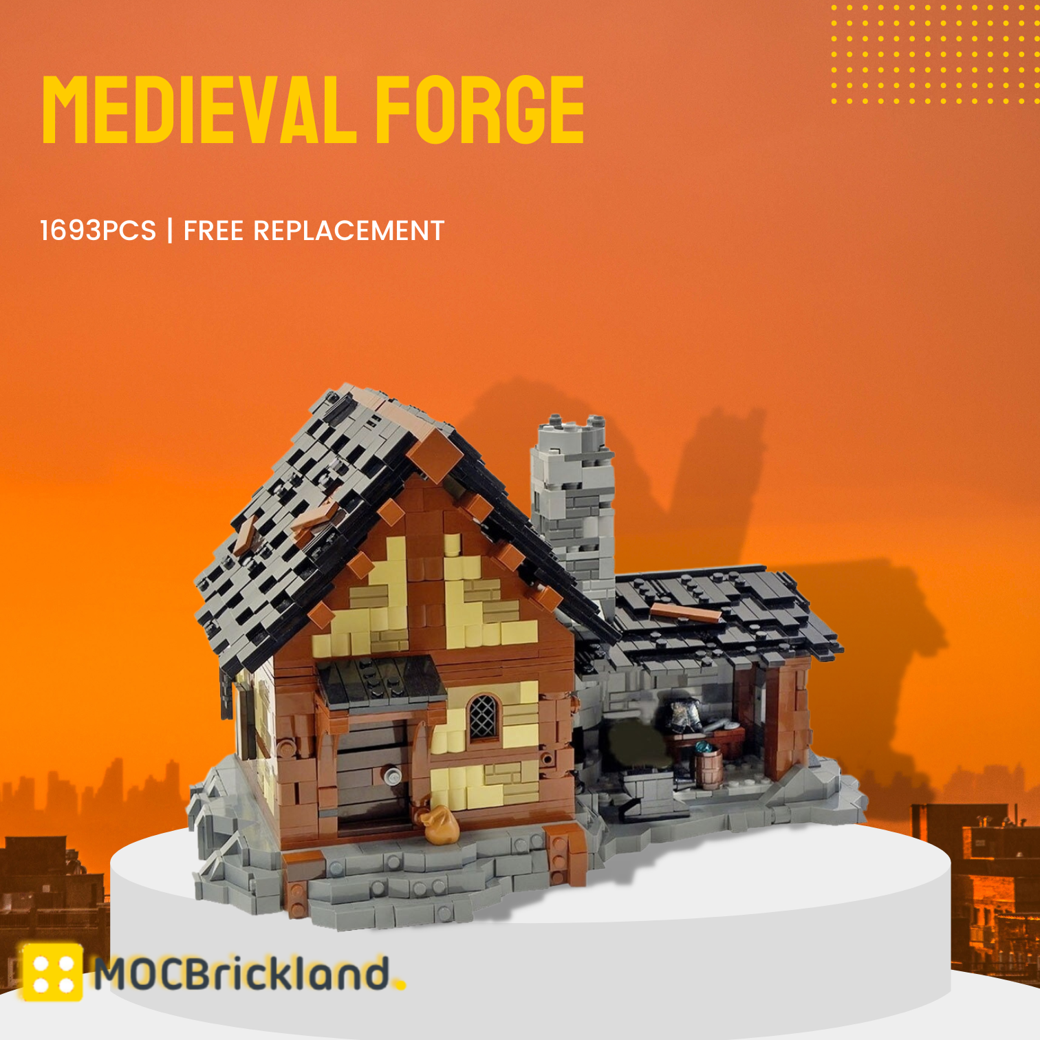 Medieval Forge MOC-89539 Modular Building With 1693PCS