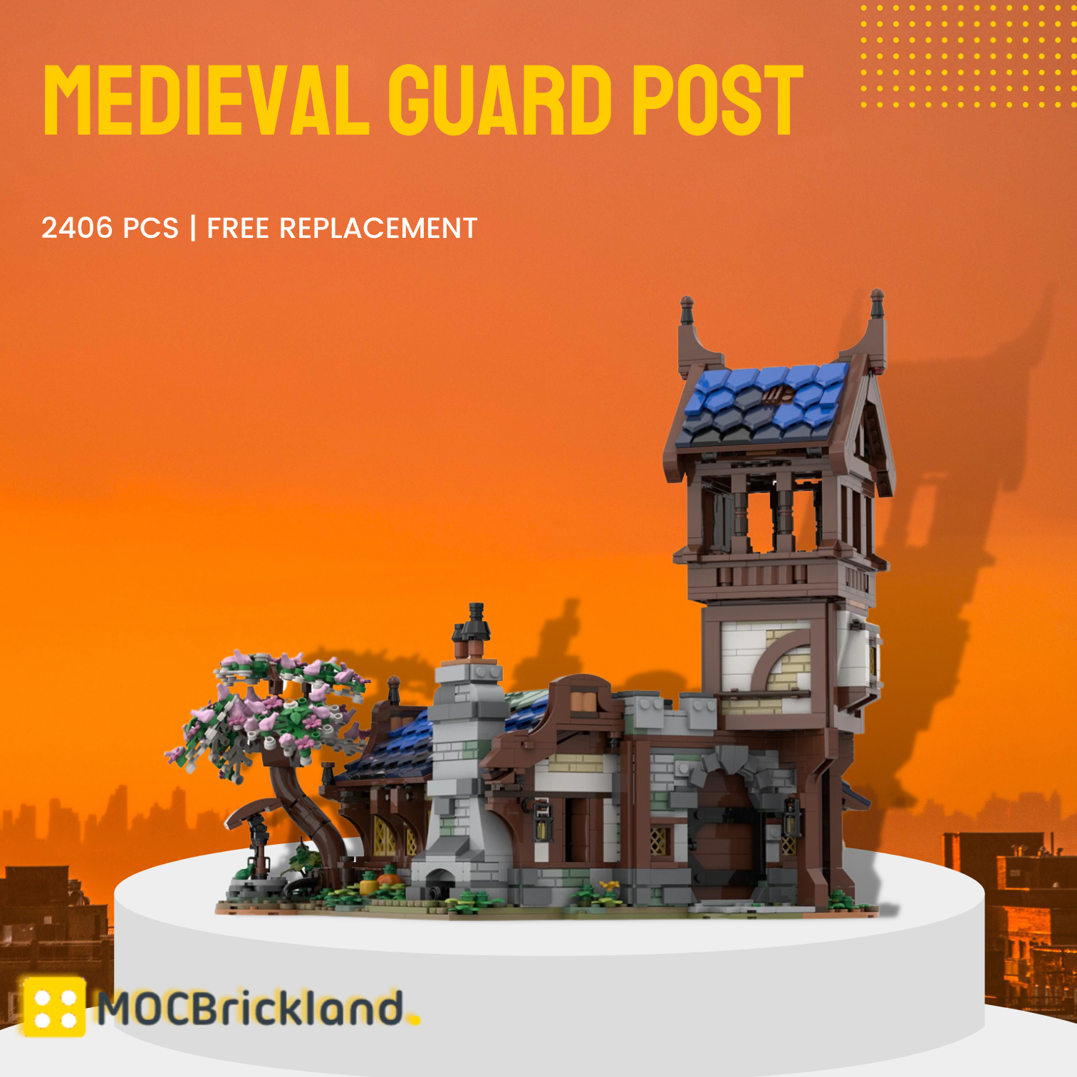 Medieval Guard Post MOC-108800 Creator With 2406 Pieces