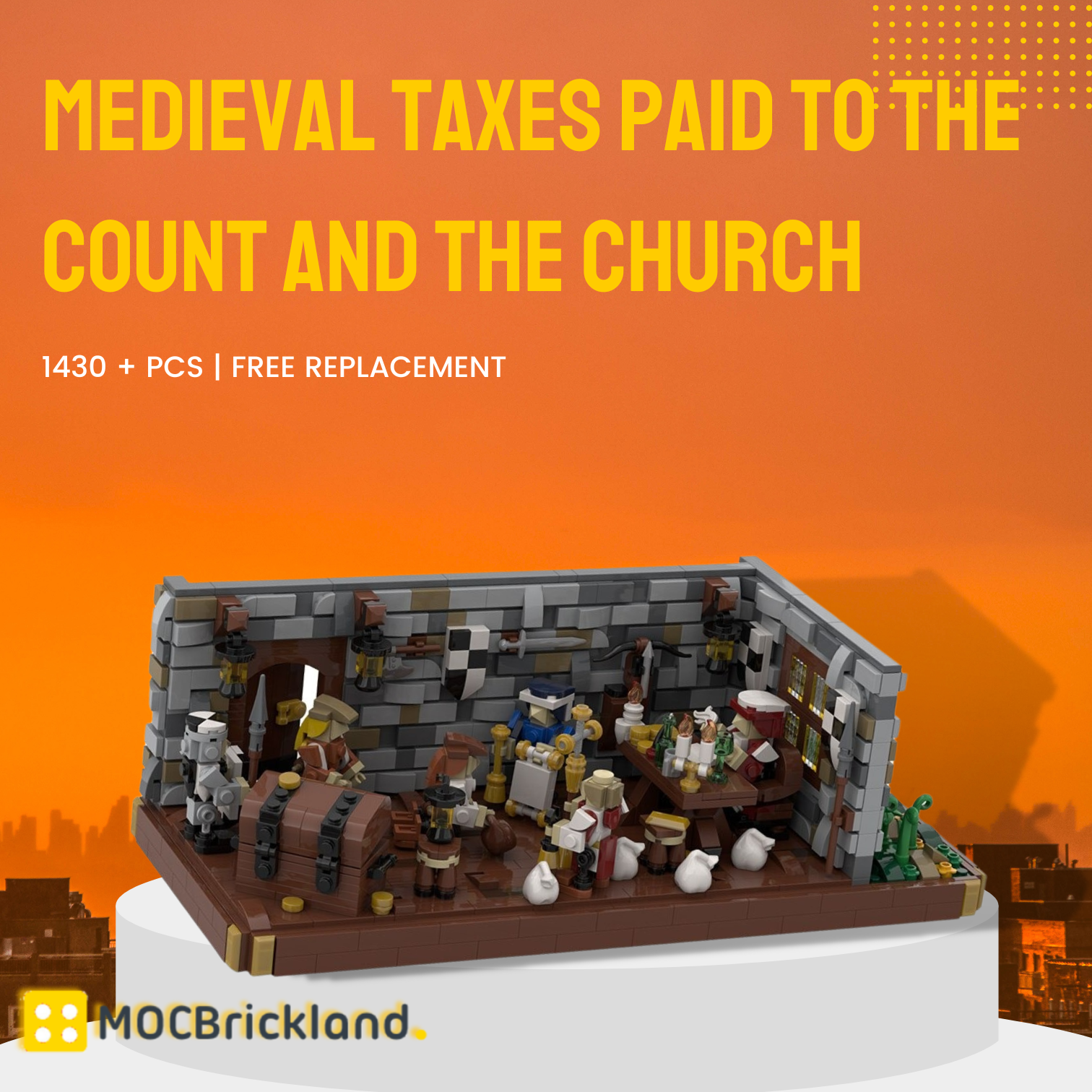 Medieval Taxes Paid To The Count And The Church MOC-108371 With 1430 Pieces