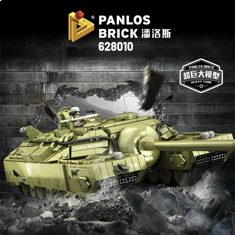 T28 Heavy Tank PANLOS 628010 Military with 2986 Pieces