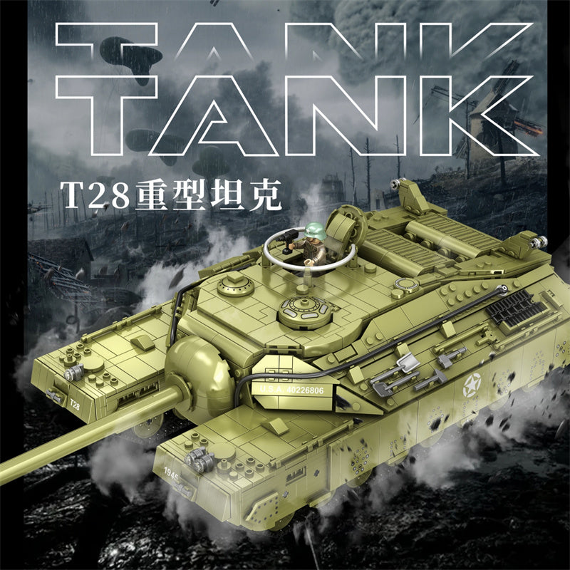 T28 Heavy Tank PANLOS 628010 Military with 2986 Pieces