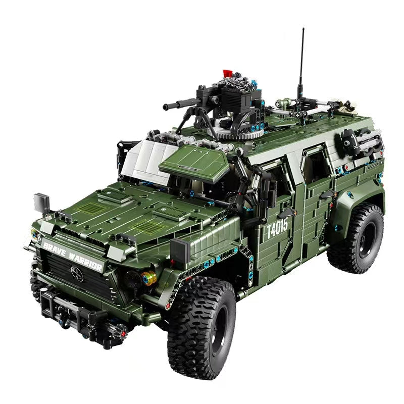 Military Warrior Off-Road Vehicle TGL T4015 Military with 3175 Pieces