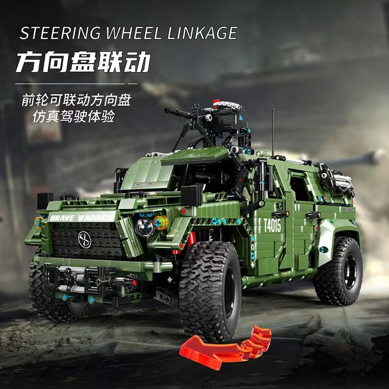 Military Warrior Off Road Vehicle Tgl T Military With Pieces Moc Brick Land