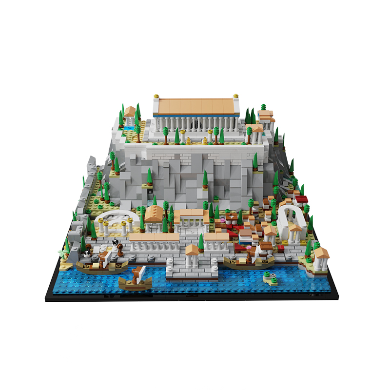 Acropolis of Athens MOC-117805 Modular Building With 1940 Pieces 