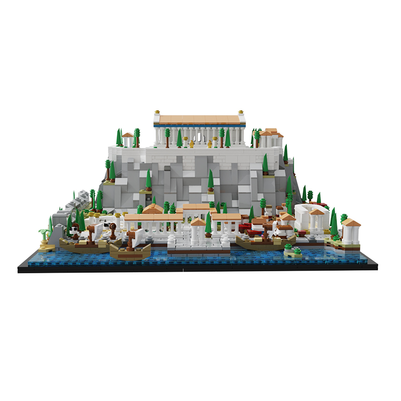 Acropolis of Athens MOC-117805 Modular Building With 1940 Pieces 