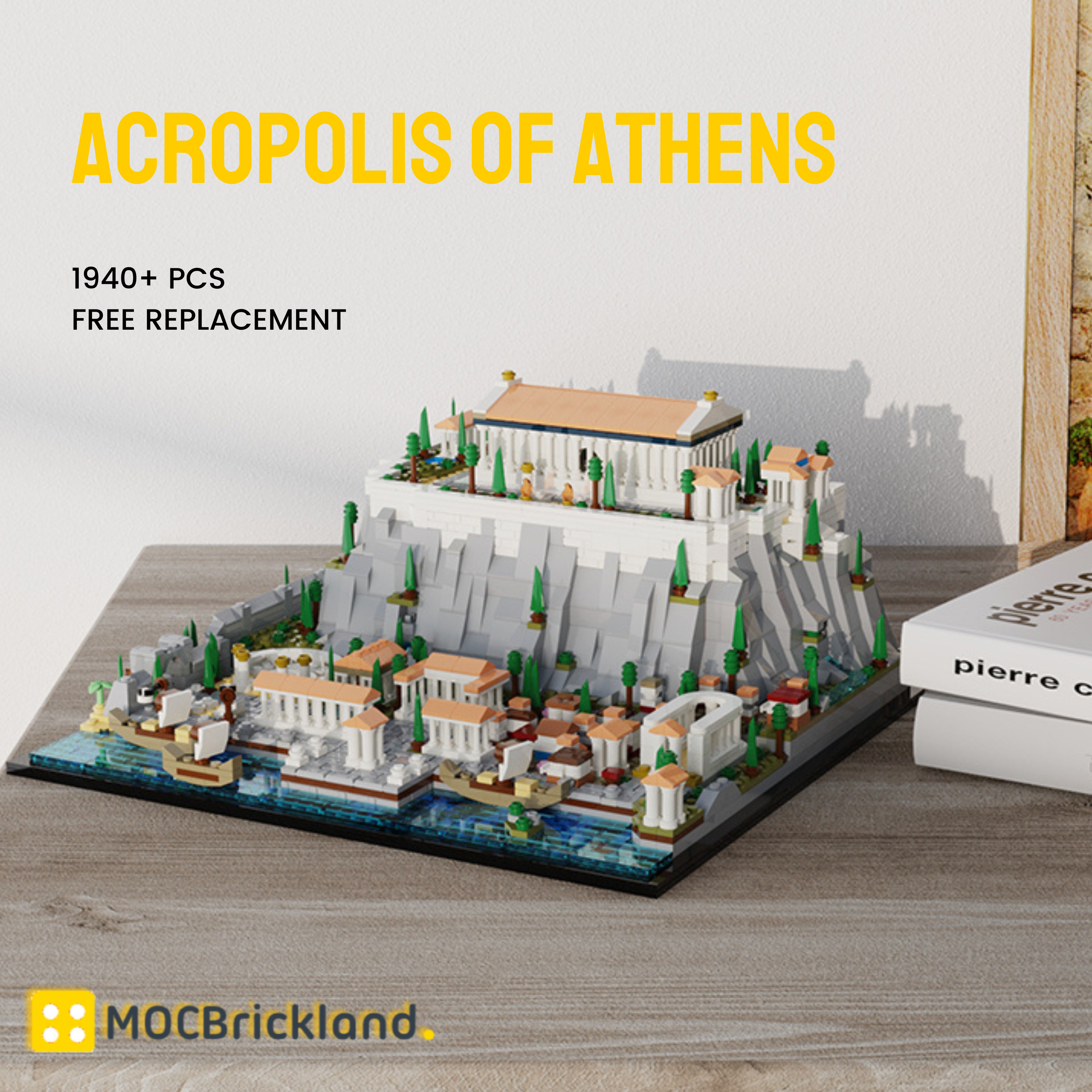 Acropolis of Athens MOC-117805 Modular Building With 1940 Pieces 
