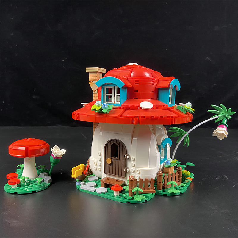Mushroom House MOC-89584 Modular Building With 1048 Pieces