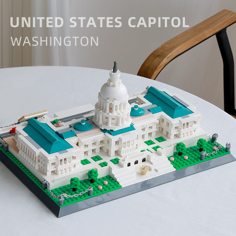 United States Capitol WANGE 5235 Modular Building with 1074 Pieces