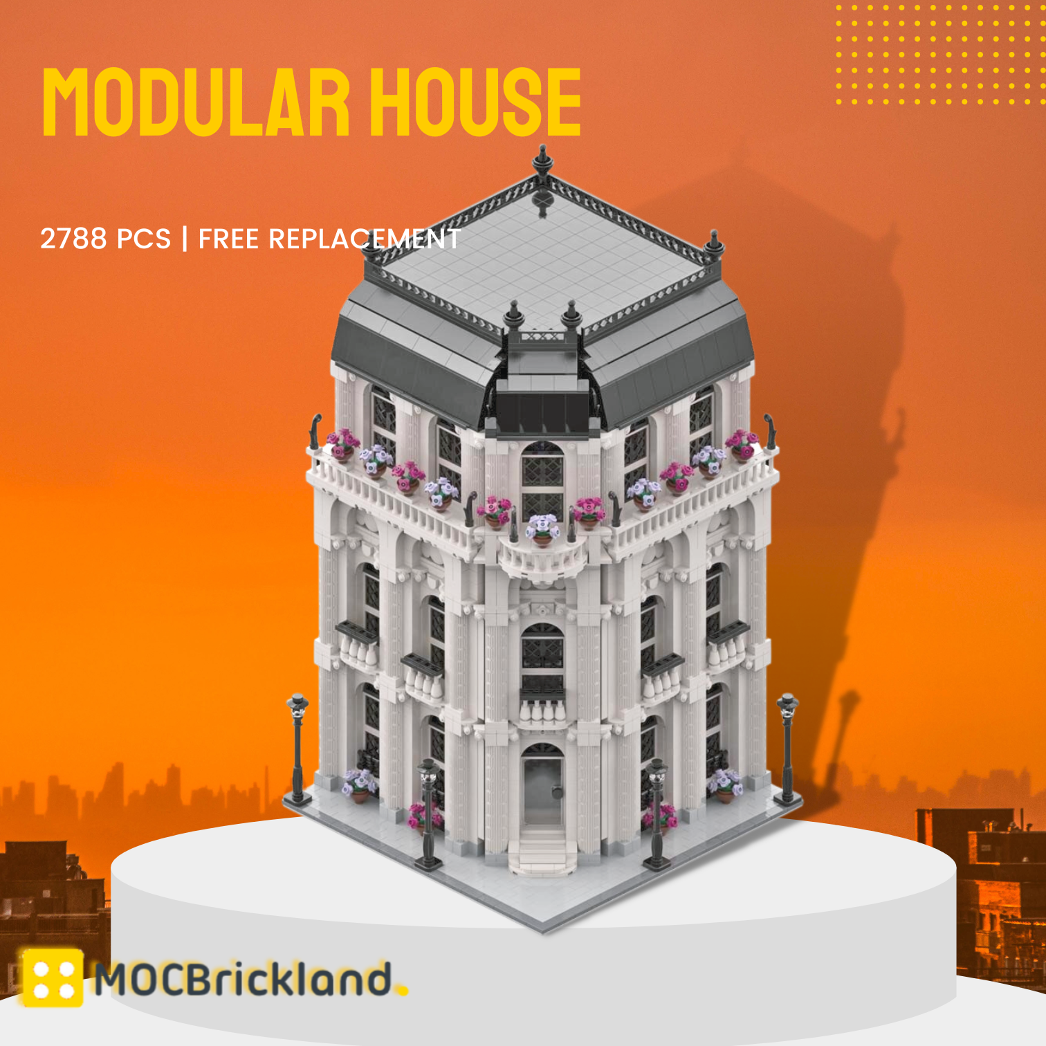 Modular House MOC-39837 Modular Buildings With 2788 Pieces