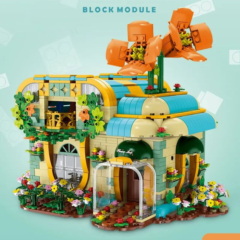 ToonCity Florist Mork 031051 Modular Building with 2102 Pieces