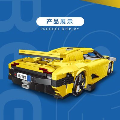 Konisek Sports Car Technic Mould King 10018 with 1341 pieces