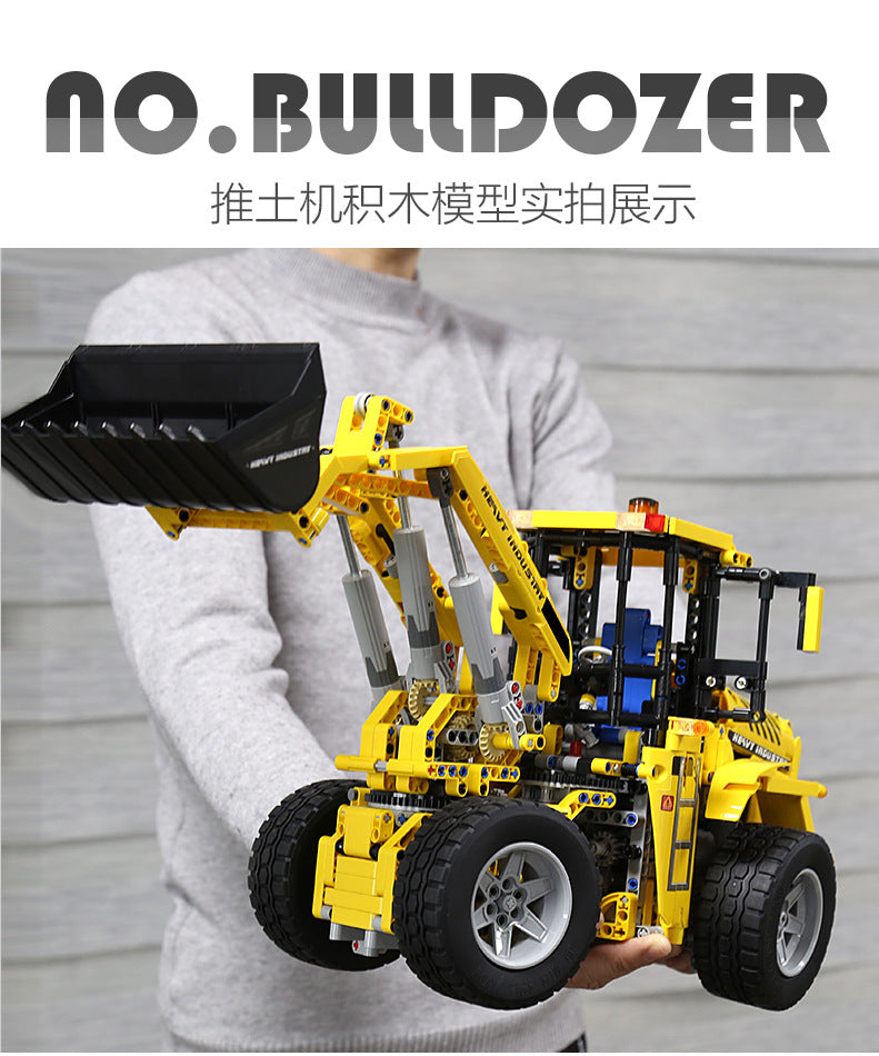 RC BULLDOZER Mould King 13122S Technic with 1582 Pieces