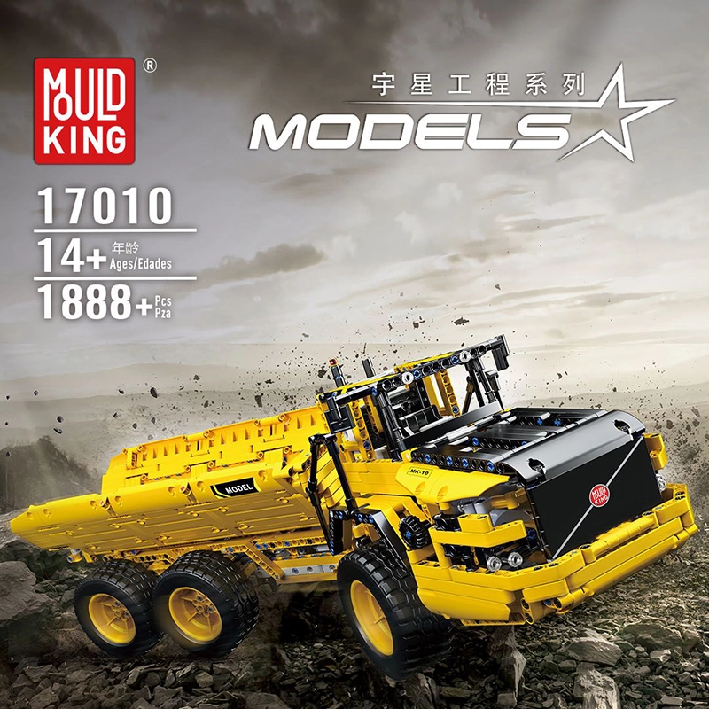 RC Dump Truck Mould King 17010 Technic with 17010 pieces