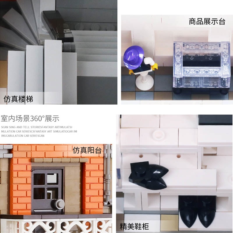 Chanel Amsterdam Crystal Palace Modular Building MOULD KING 16021 with 3800 pieces Chanel Amsterdam Crystal Palace Modular Building MOULD KING 16021 with 3800 pieces