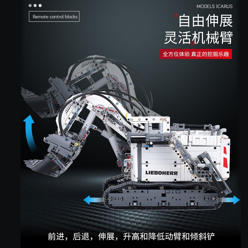 Liebherrs R9800 Terex RH400 Mining Excavator Technic MOULD KING 13130 with 4062 pieces Liebherrs R9800 Terex RH400 Mining Excavator Technic MOULD KING 13130 with 4062 pieces