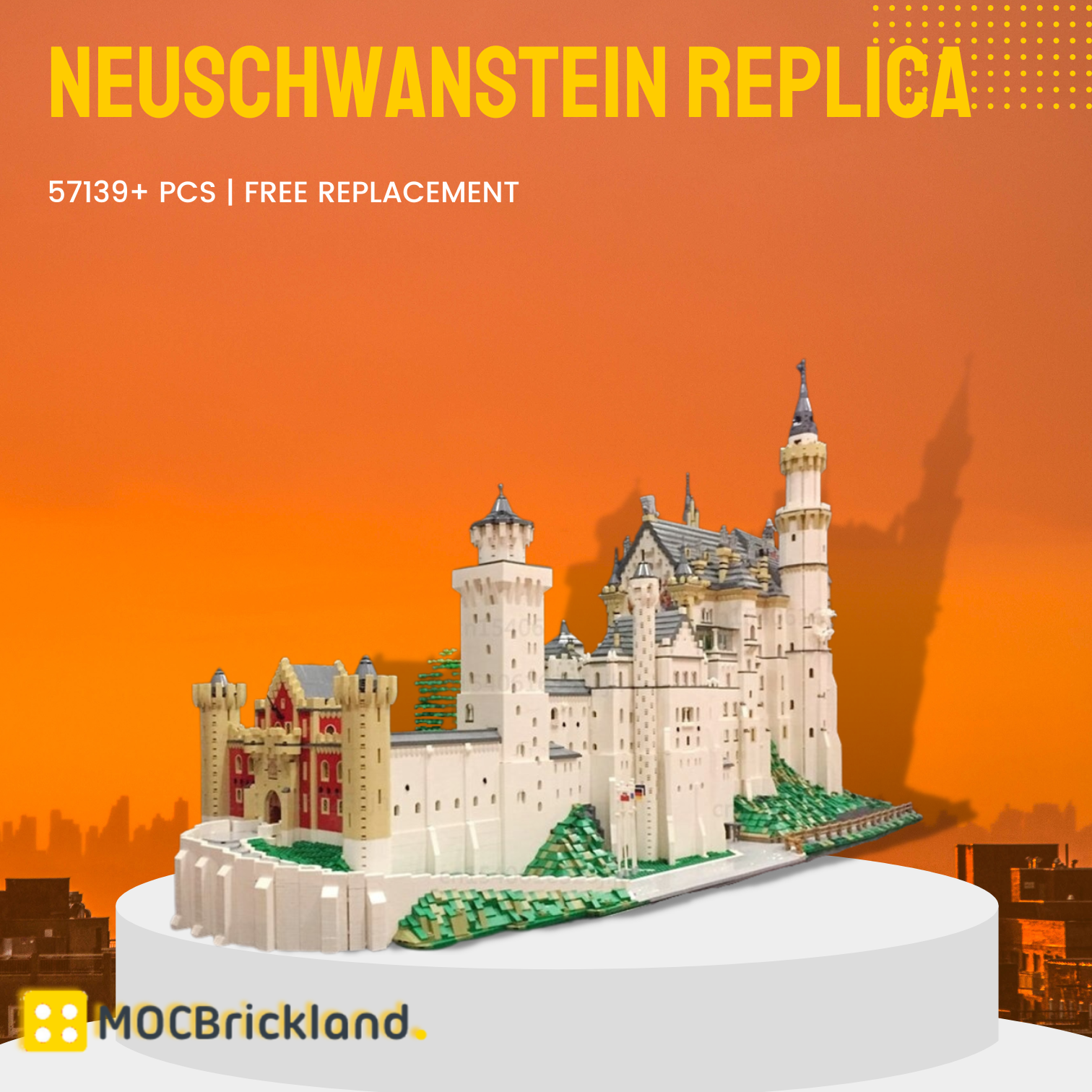 Neuschwanstein Replica Castle Architecture MOC-89515 Modular Building With 57139PCS
