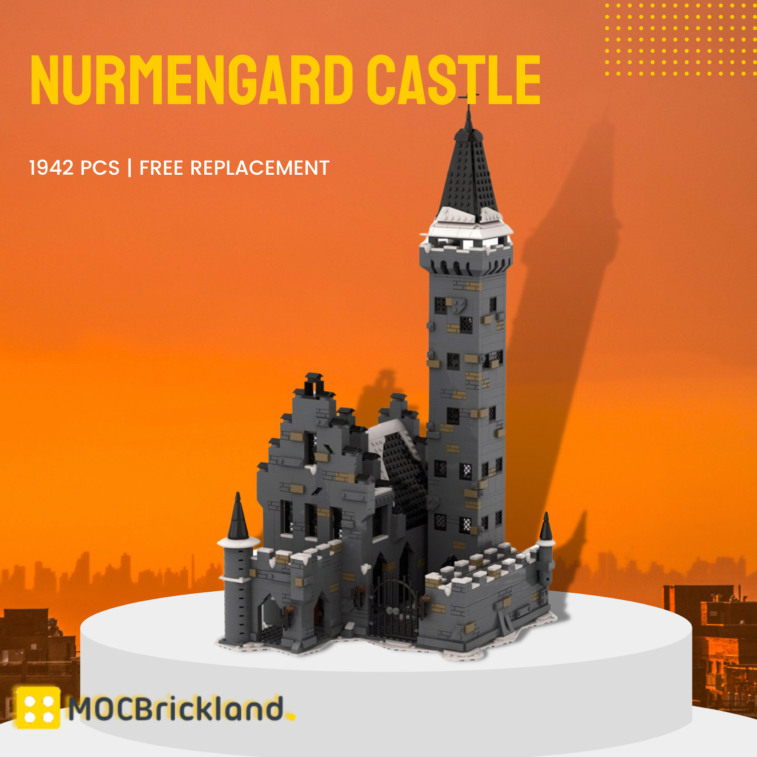 Nurmengard Castle MOC-109103 Movie With 1942 Pieces