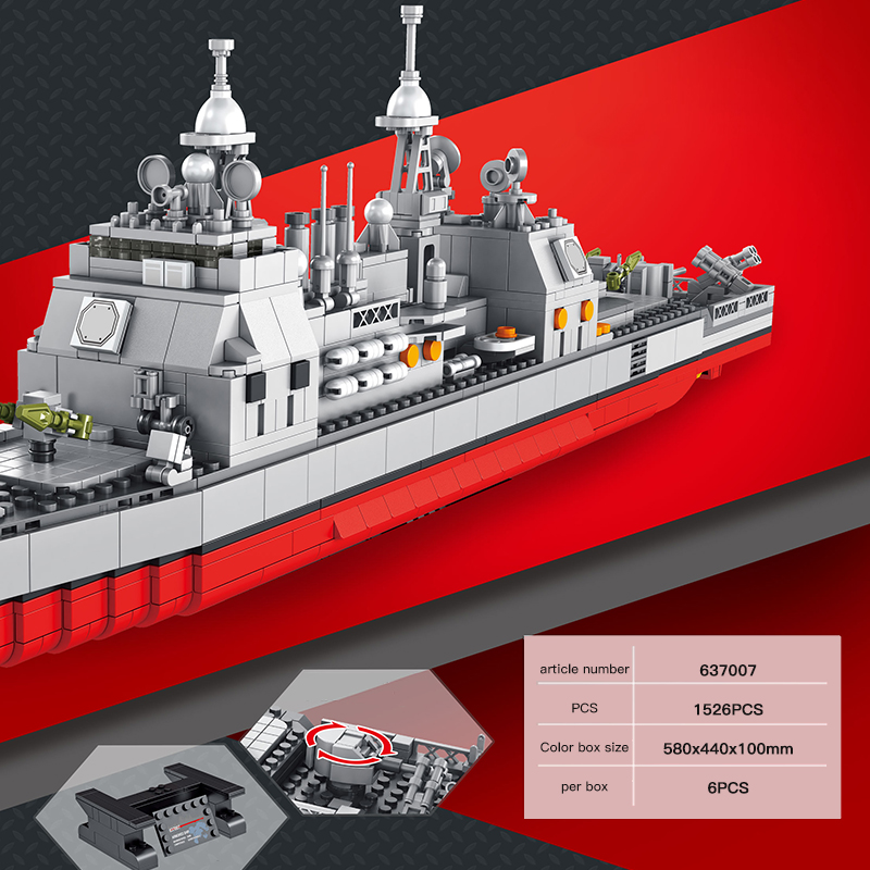 Ticonderoga-Class Cruiser PANLOS 637007 Military with 1513 Pieces
