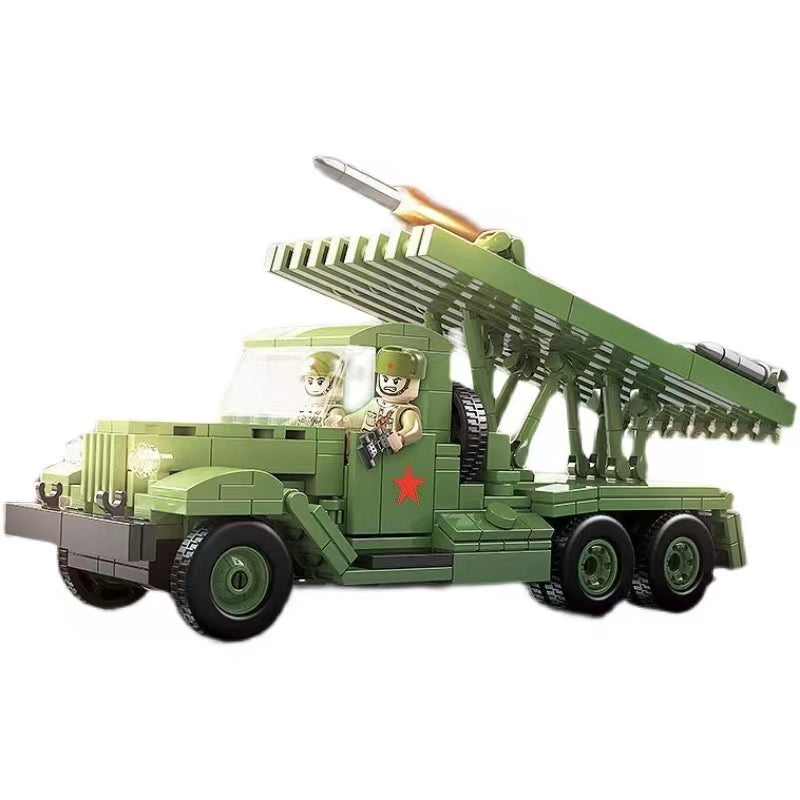 Katyusha BM-13 Multiple Rocket Launcher Quan Guan 100240 Military with 403 Pieces