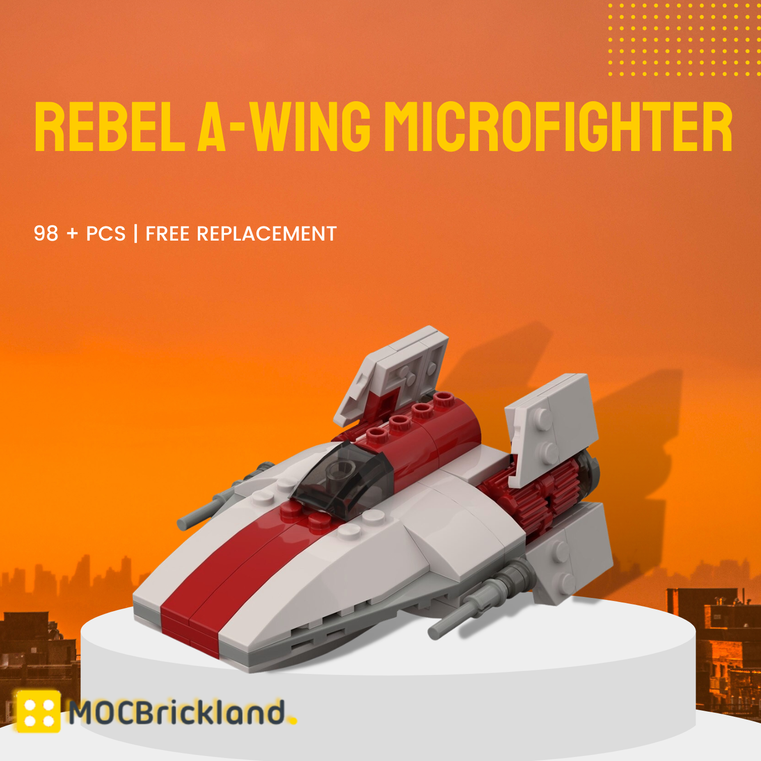Rebel A-Wing Microfighter MOC-79097 Star Wars With 98 Pieces