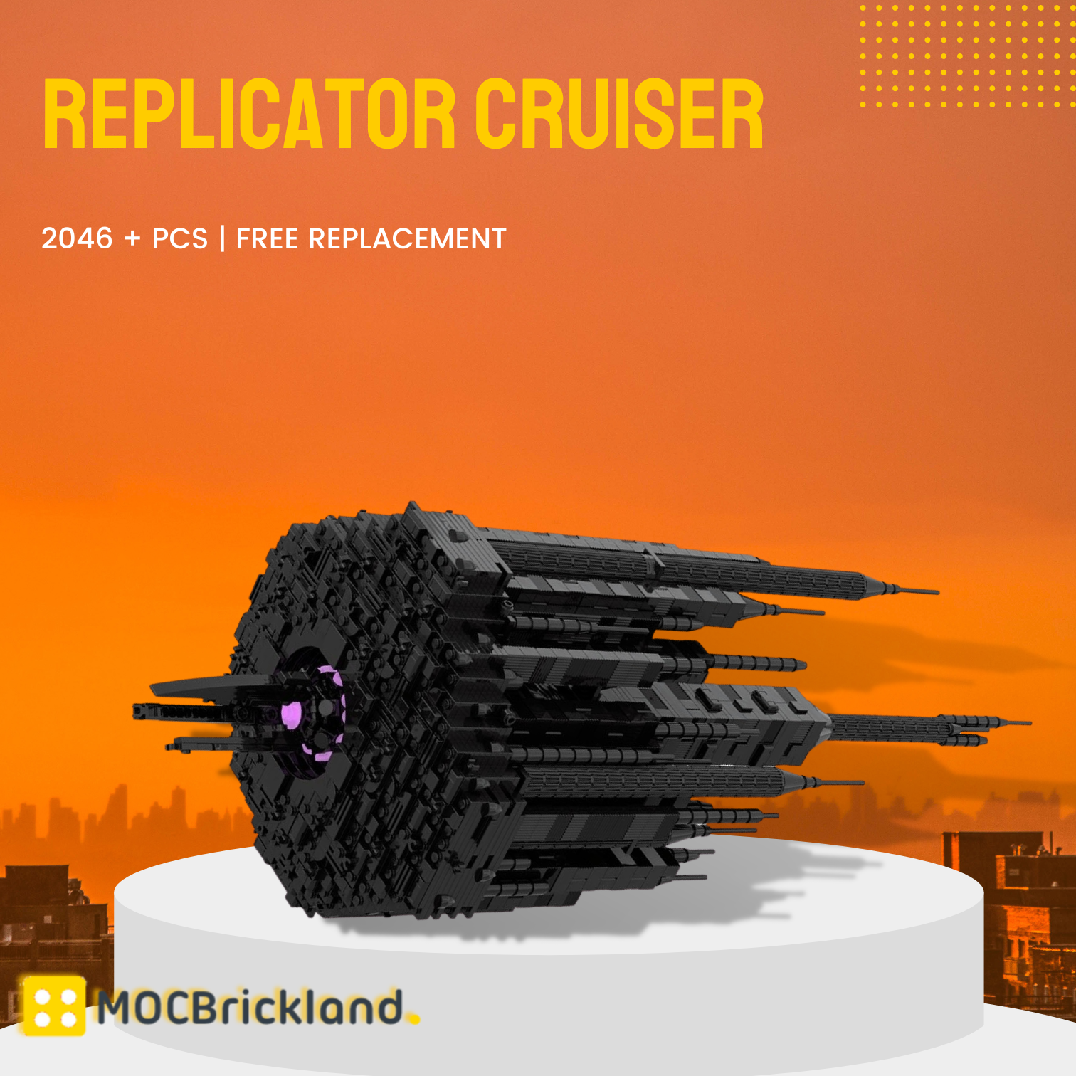 Replicator Cruiser MOC-125965 Space With 2046 Pieces