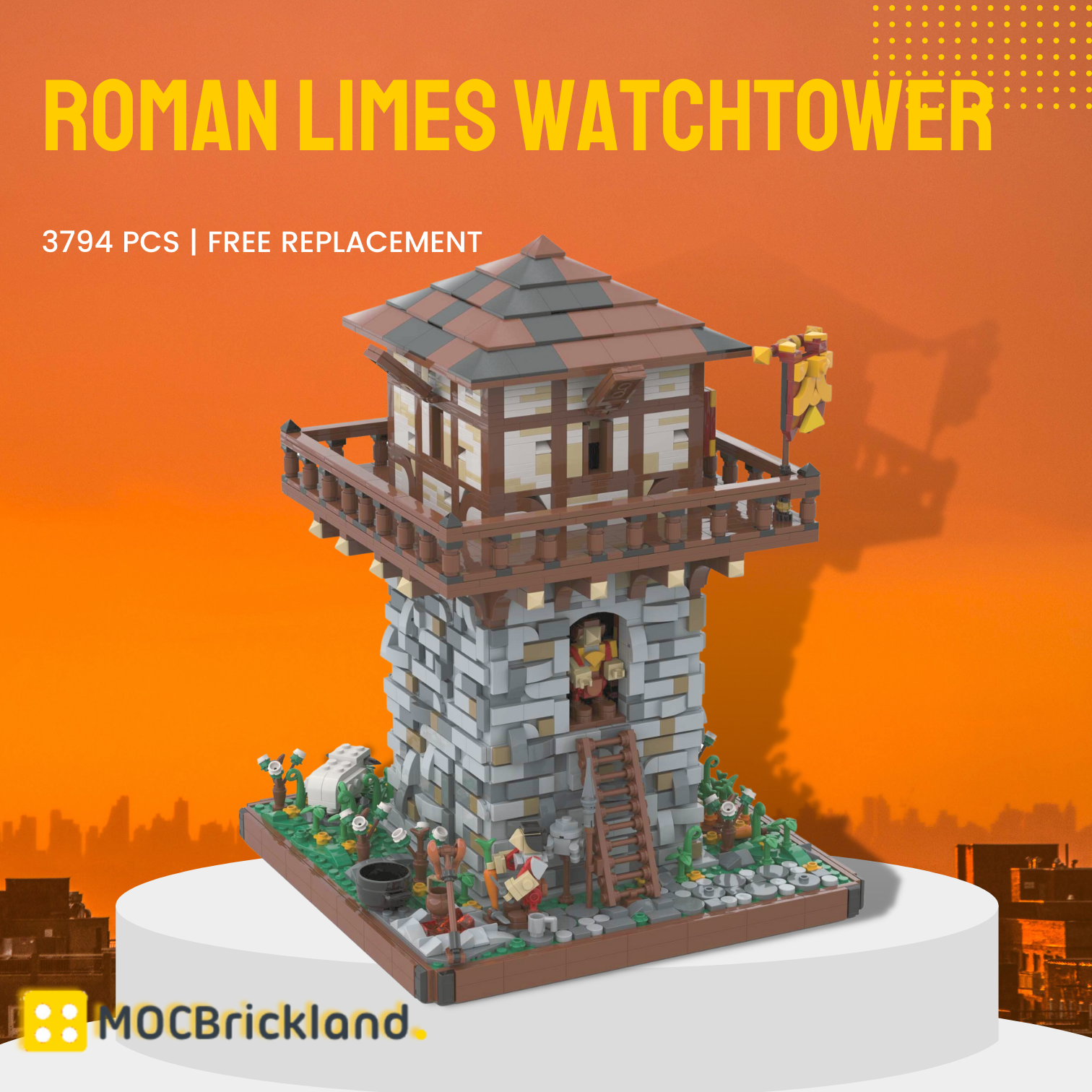 Roman Limes Watchtower MOC-111759 Creator With 3794 Pieces