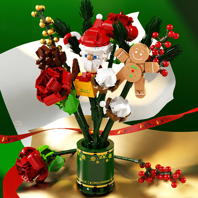  Romantic Christmas Bouquet SEMBO 605026 Creator With 2963pcs 