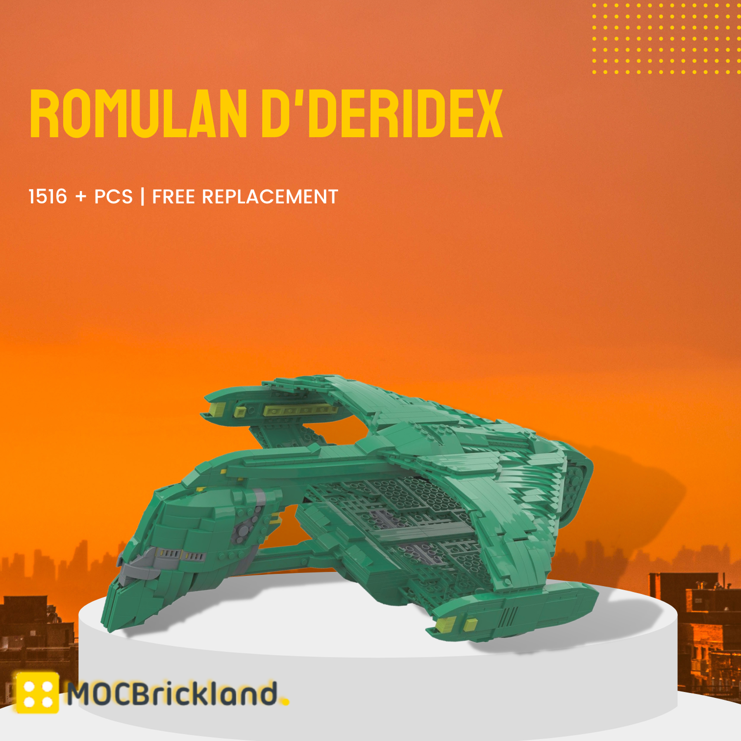 Romulan D'deridex MOC-117125 Space With 1516 Pieces