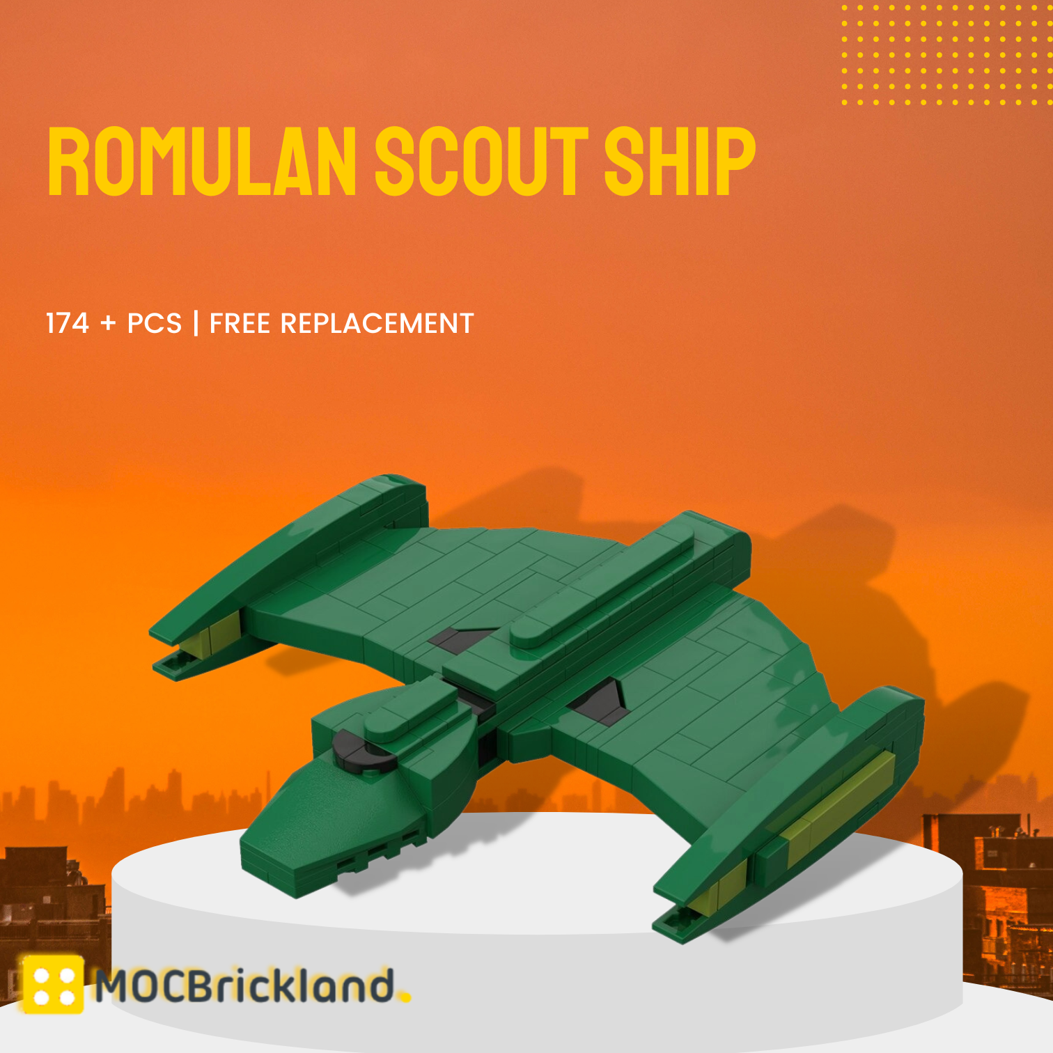 Romulan Scout Ship MOC-116988 Space With 174 Pieces
