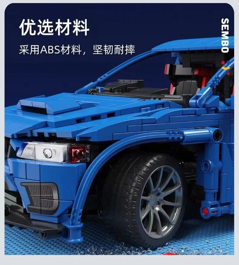 1:14 Subaru WRX STI SEMBO 705990 Technic With 1824 Pieces