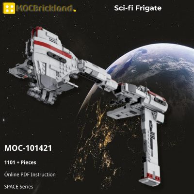 Sci-fi Frigate SPACE MOC-101421 by ky_ebricks WITH 1101 PIECES