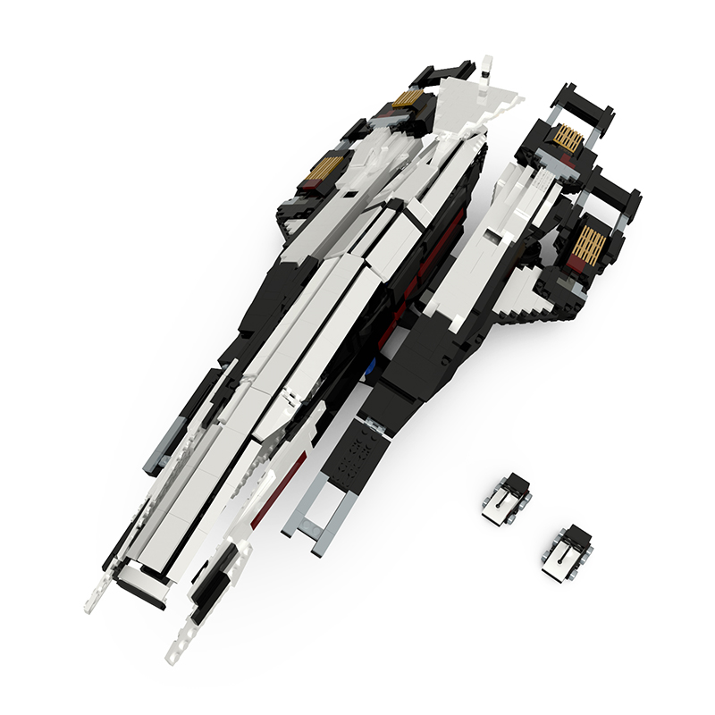 Mass Effect Normandy SR-1 SPACE MOC-21578 by ElijahLittle WITH 1884 PIECES