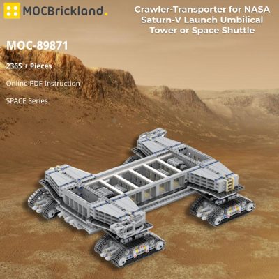 Crawler-Transporter for NASA Saturn-V Launch Umbilical Tower or Space Shuttle SPACE MOC-89871 WITH 2365 PIECES