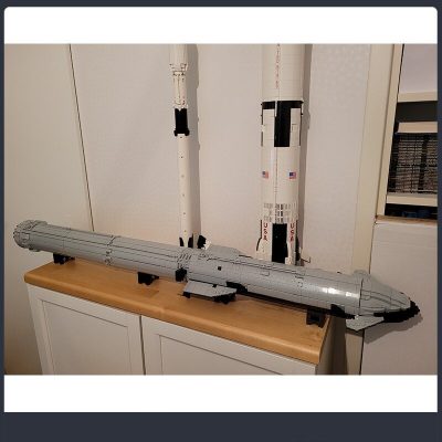 SpaceX Starship and Super Heavy [Saturn V scale] Star Wars MOC-94616 by 0rig0 with 3100 pieces