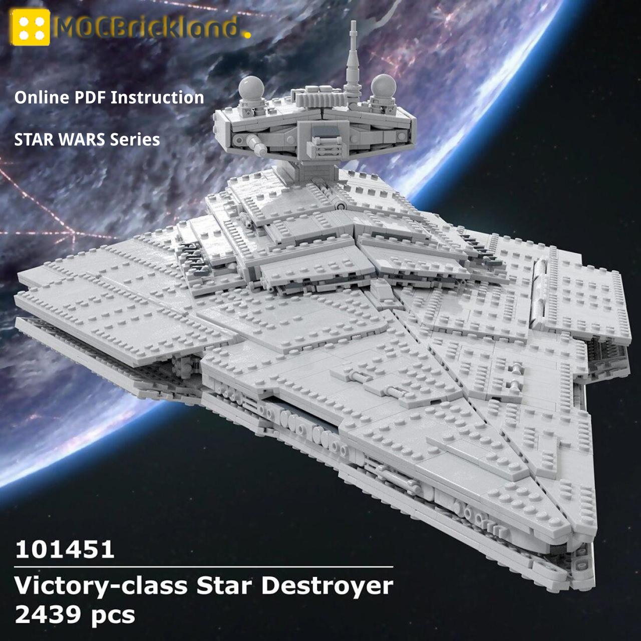 Victory-class Star Destroyer STAR WARS MOC-101451 by ky_ebricks WITH 2439 PIECES