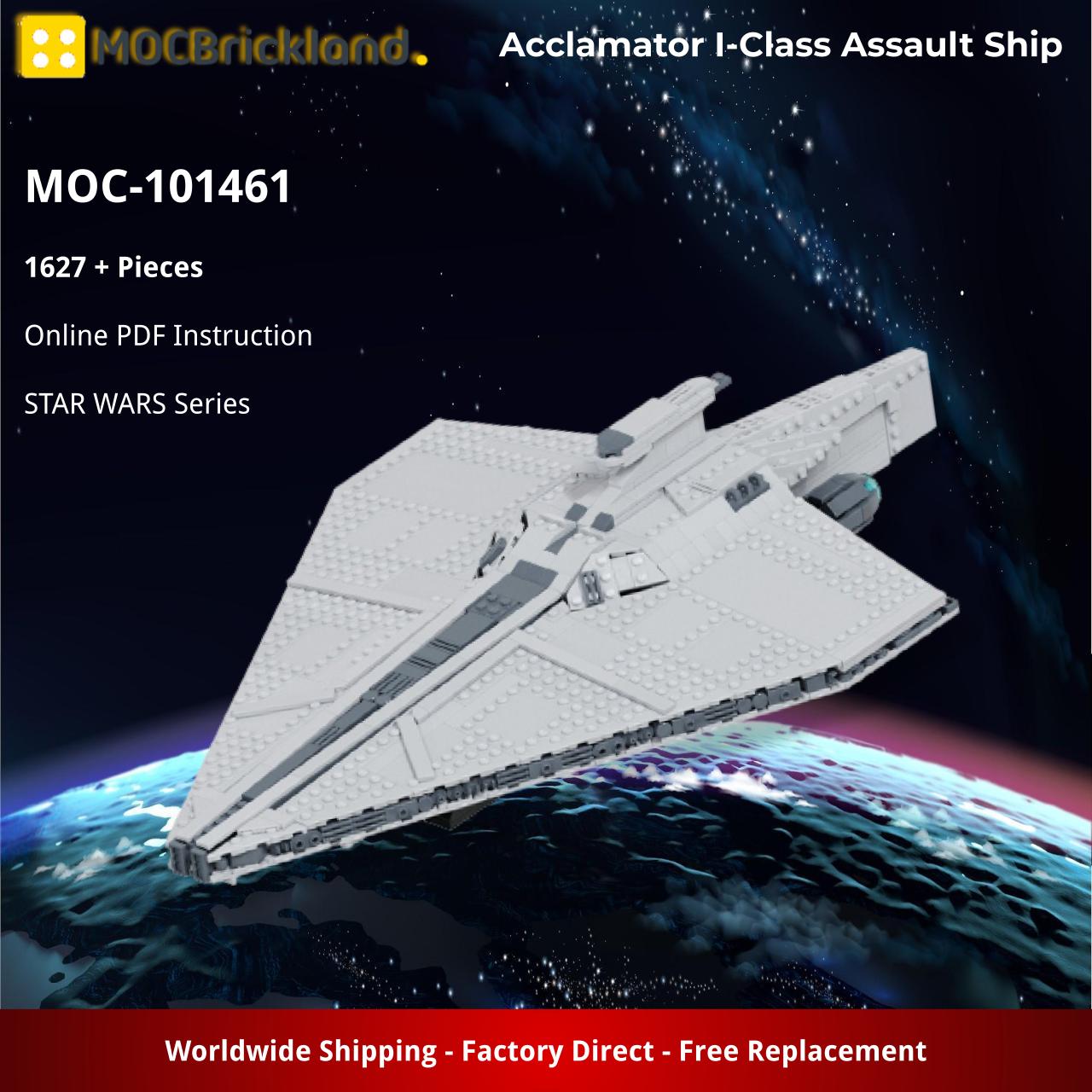 Acclamator I-Class Assault Ship STAR WARS MOC-101461 by ky_ebricks WITH 1627 PIECES