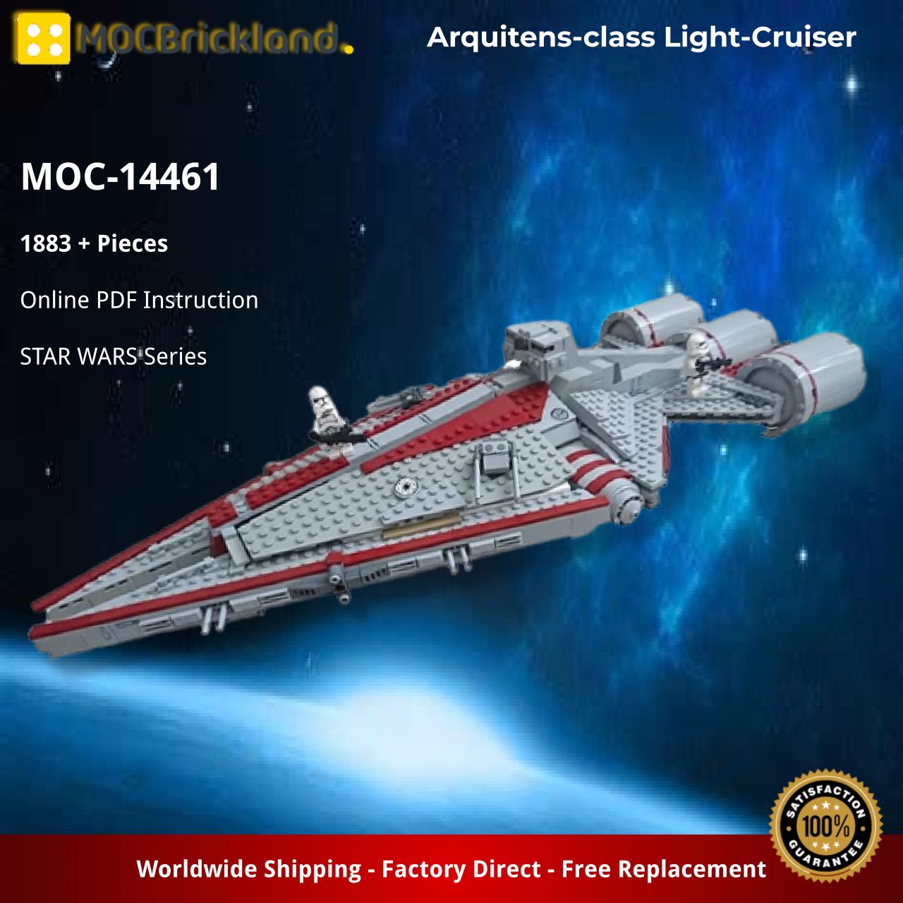 butik bit Lav en seng Arquitens-class Light-Cruiser STAR WARS MOC-14461 by ShockJoke with 1883  pieces - MOC Brick Land